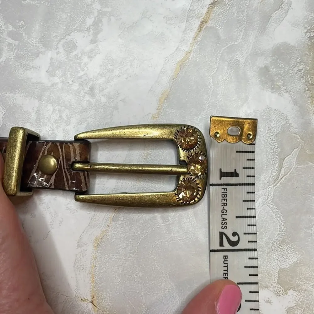 Vintage Caché leather Mcbling belt